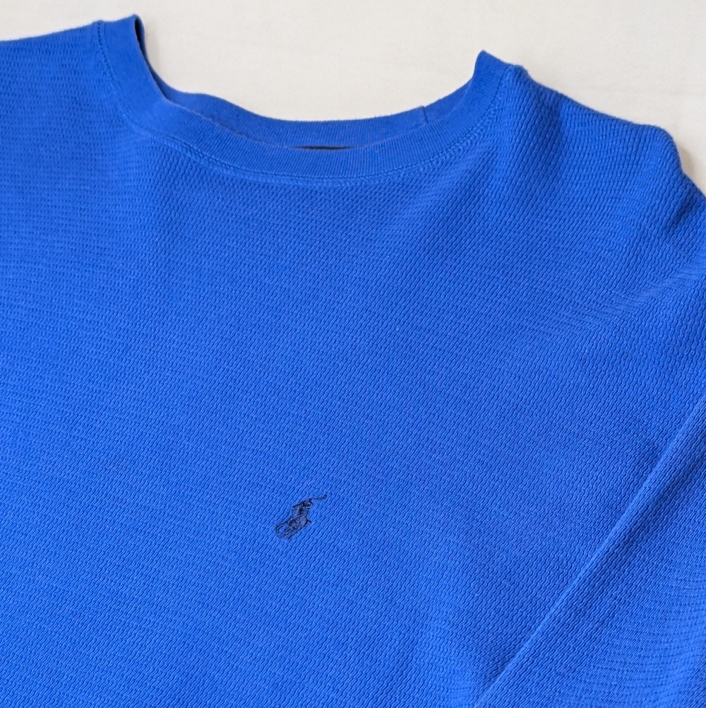 Polo Ralph Lauren Sleepwear Waffle Print Long Sleeve Crew Neck - Picture 4 of 8
